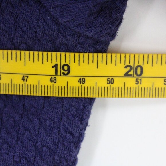 Vintage Koret Francisca Shirt Top Womens Navy Blue Short Sleeve V Neck Floral S - Picture 8 of 9